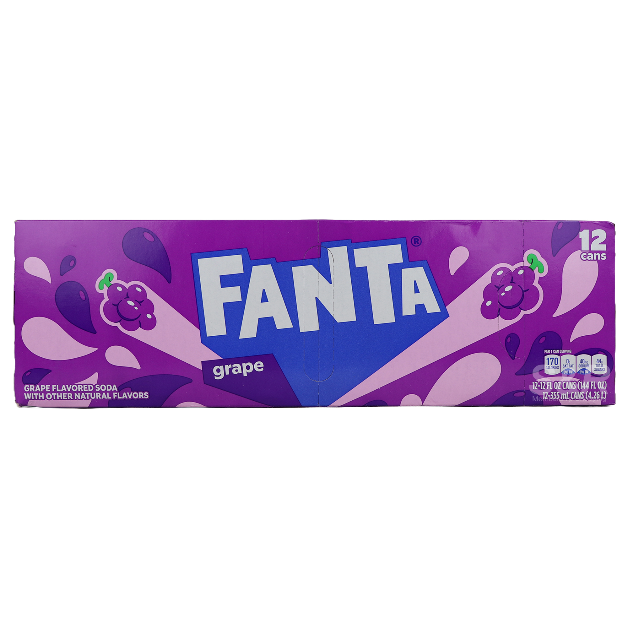 Fanta Grape Flavored Soda 12cans
